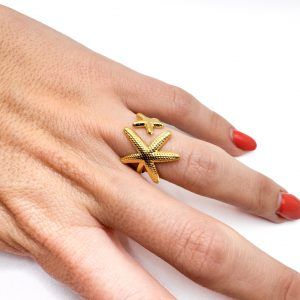 Anillo Estrella Doble