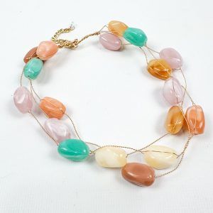 Collar Piedras Coral