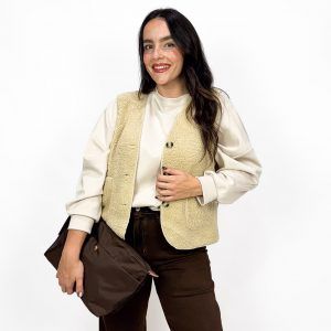 Chaleco Borreguillo Beige